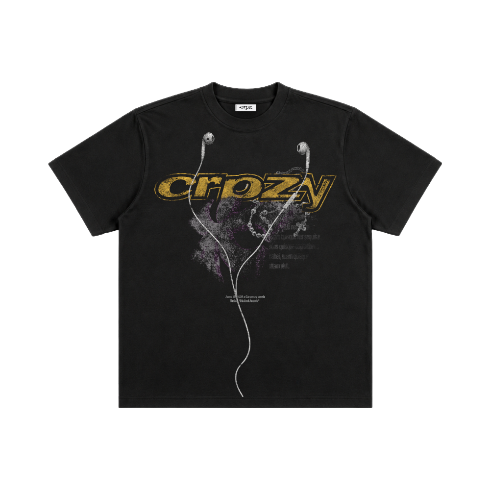 White Fone Tee Black